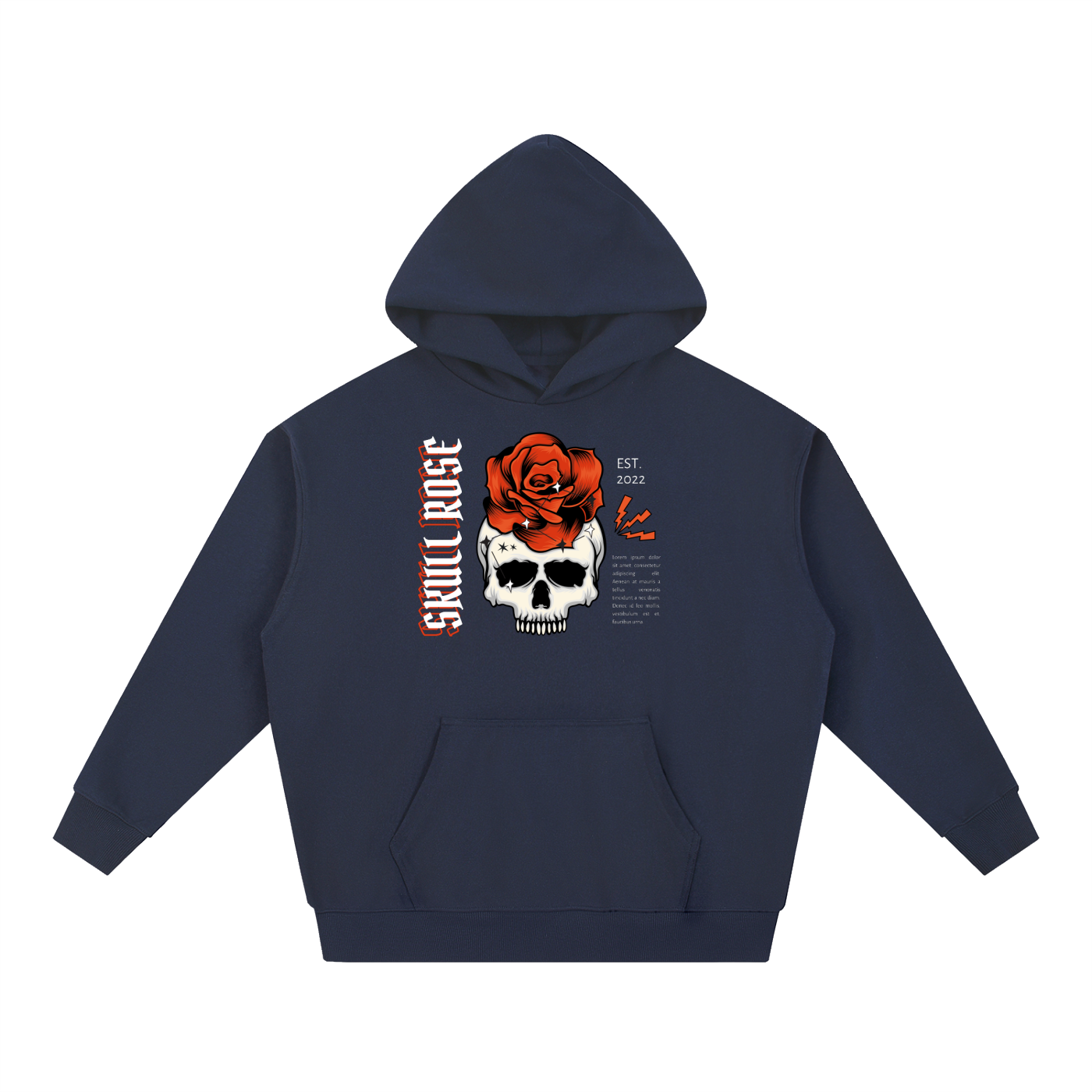 Skull Rose Essential Heavyweight Hoodie