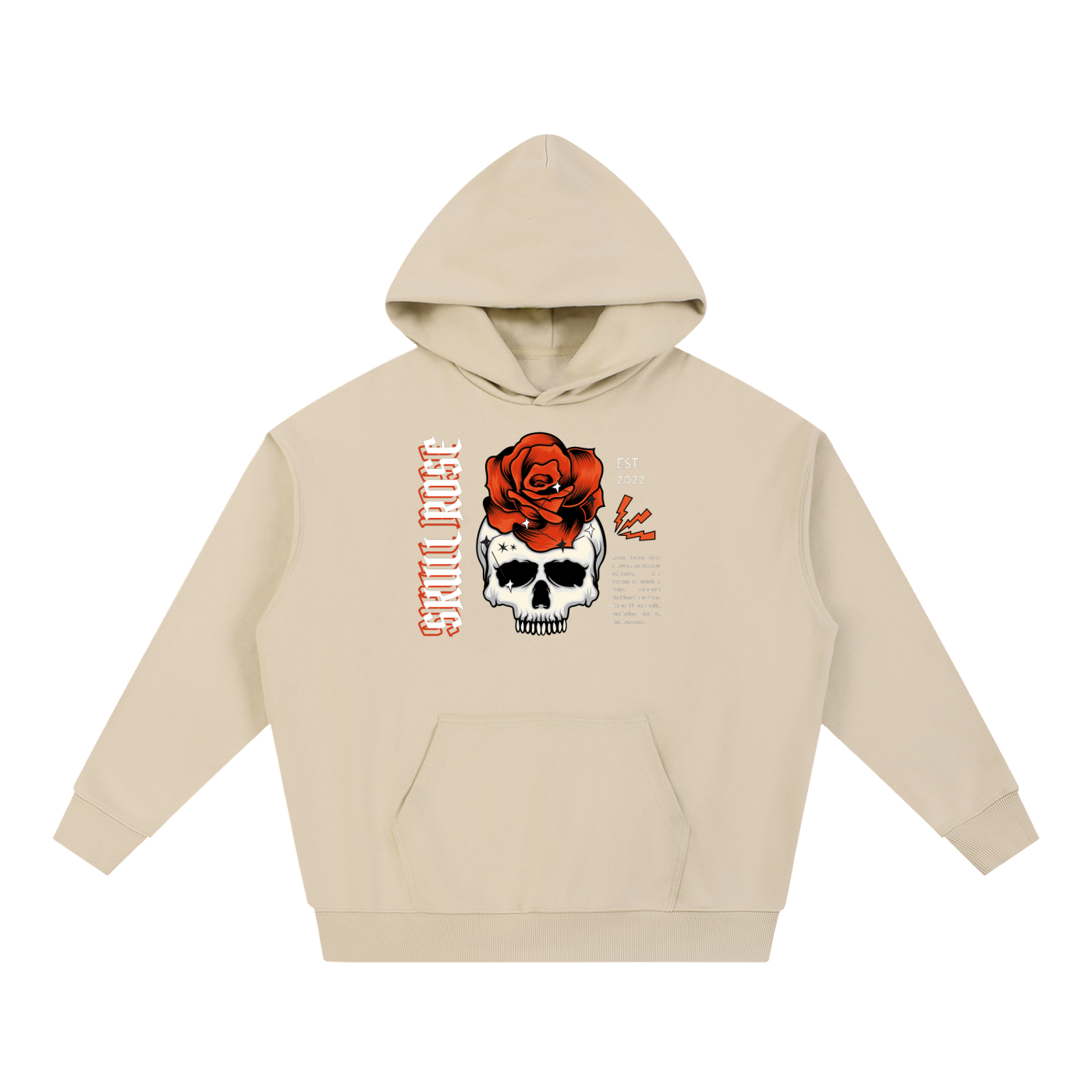 Skull Rose Essential Heavyweight Hoodie