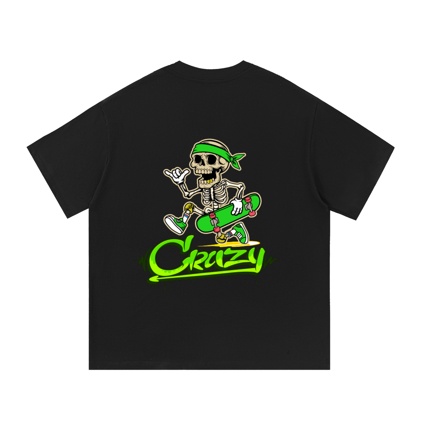 Green & White Essential Cotton T-Shirt