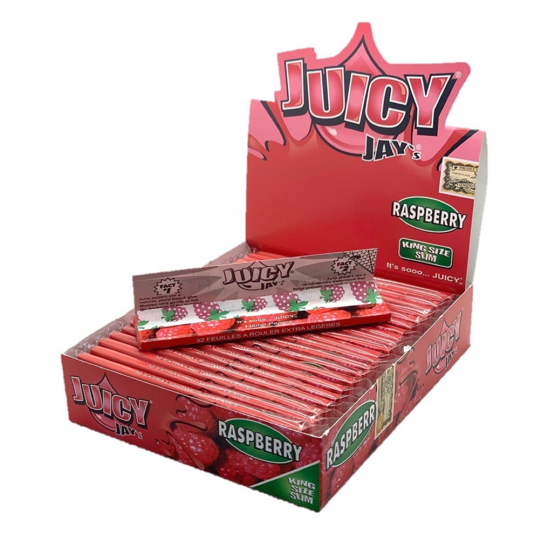 Juicy Jay's 1 1/4'' Rolling Paper -Raspberry 32/pk 24ct/bx