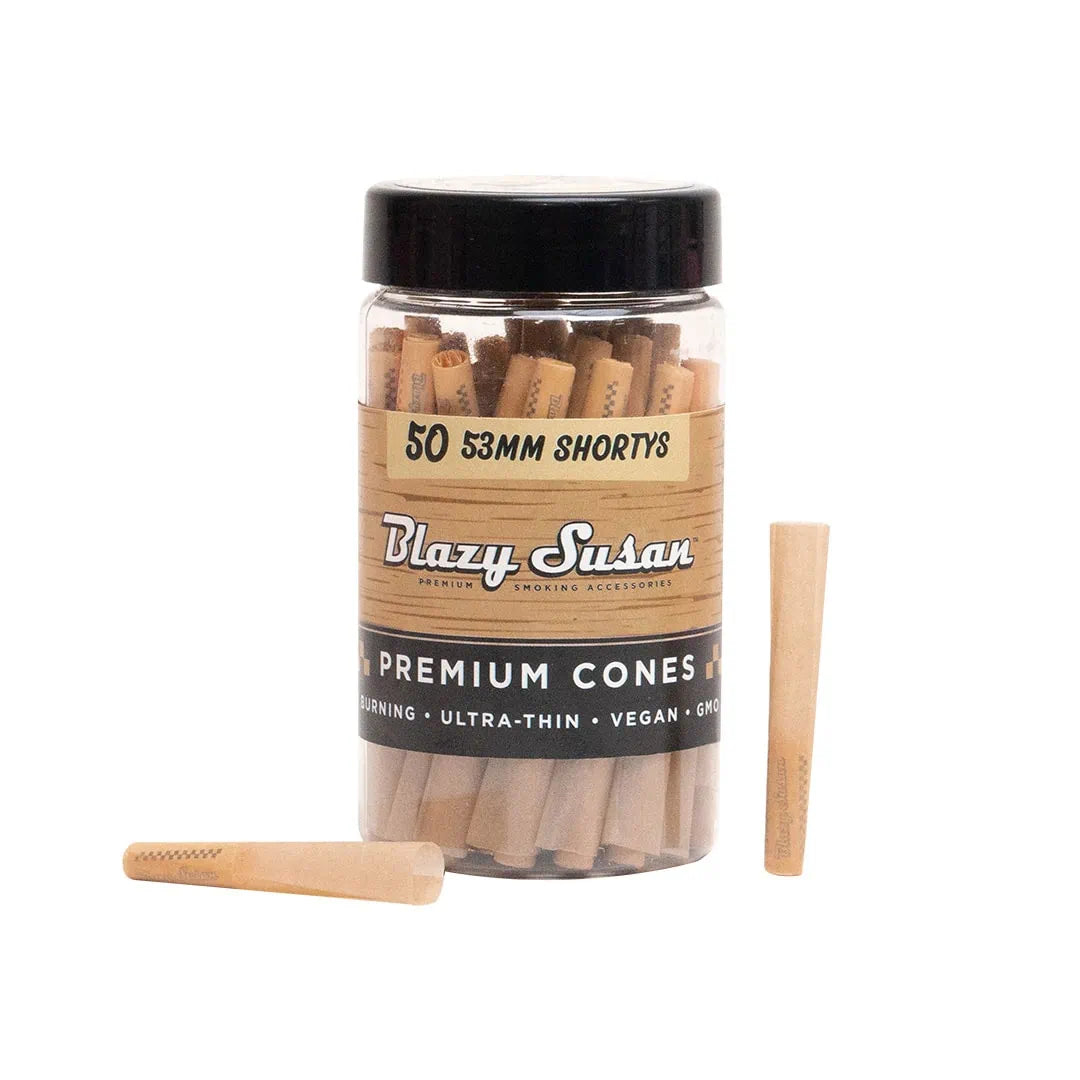 Blazy Susan Shortys 53mm Pre-Rolled Cones 50CT Jar