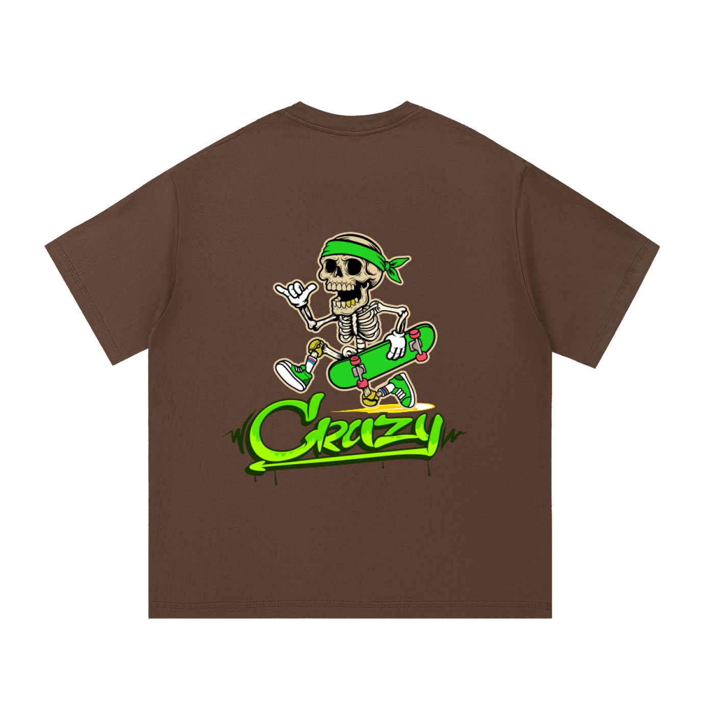 Green & White Essential Cotton T-Shirt