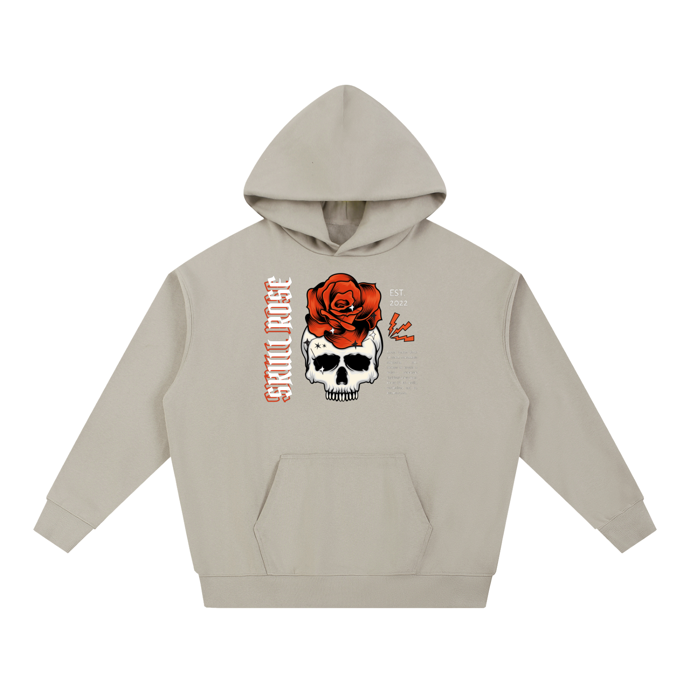 Skull Rose Essential Heavyweight Hoodie