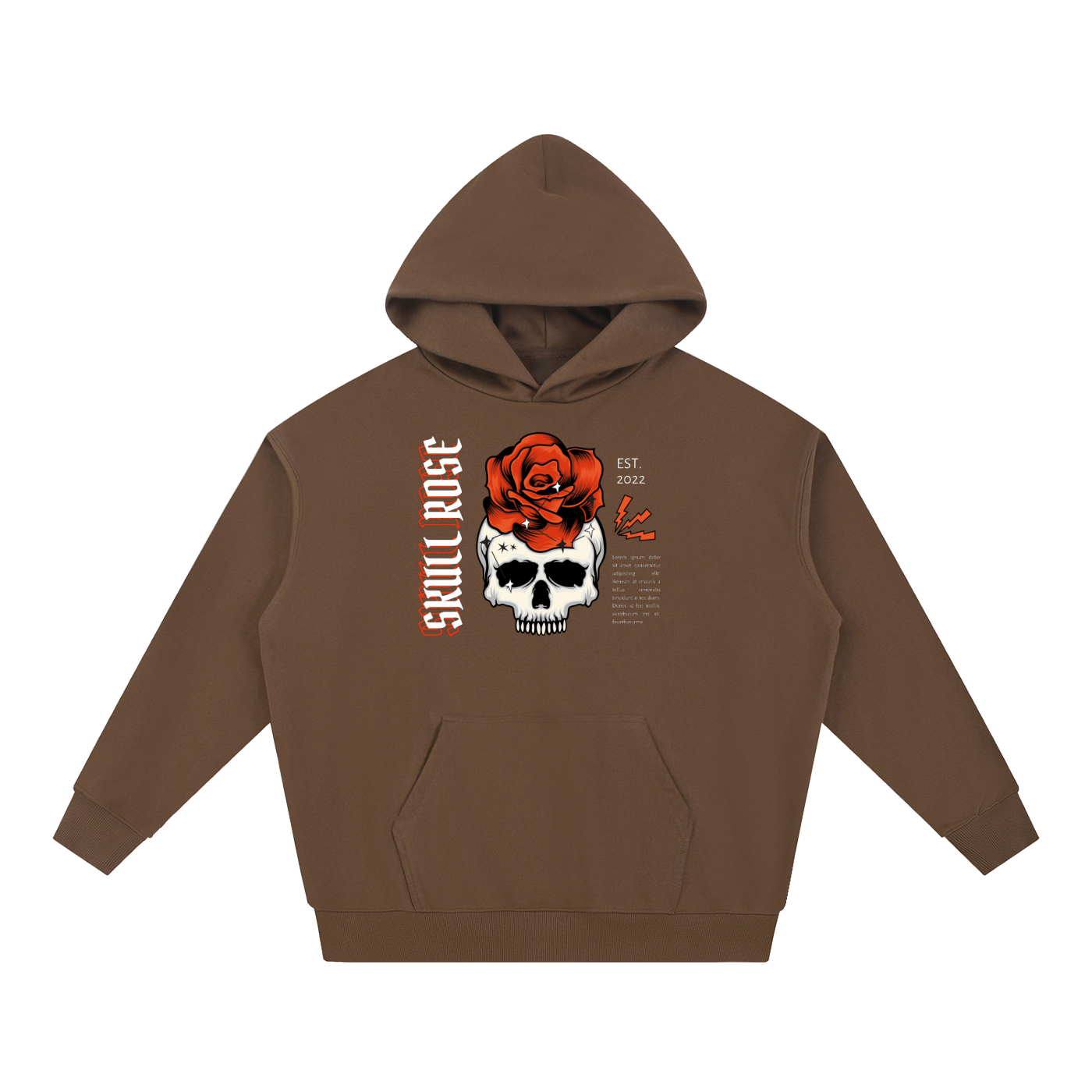 Skull Rose Essential Heavyweight Hoodie