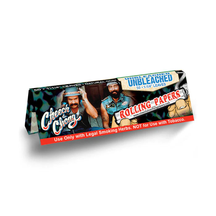Cheech & Chong Hemp AND Unbleached 1 1/4" Rolling Paper 50/pk 25ct/bx 24/cs