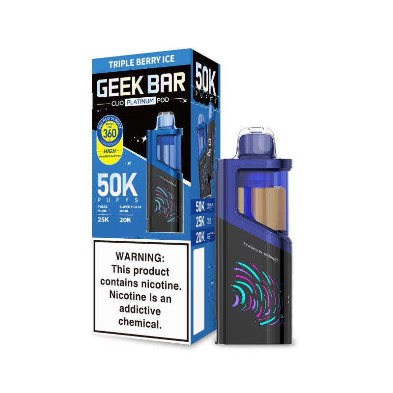 Geek Bar Clio Platinum 50k Puffs Full Kits and Pods