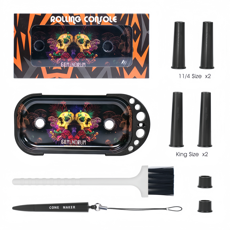 Multifunctional Rolling Tray Table Set Smoking Accessories Rolling Tray with Stand