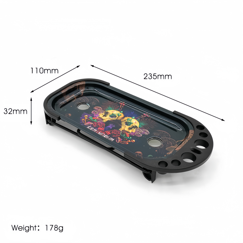 Multifunctional Rolling Tray Table Set Smoking Accessories Rolling Tray with Stand