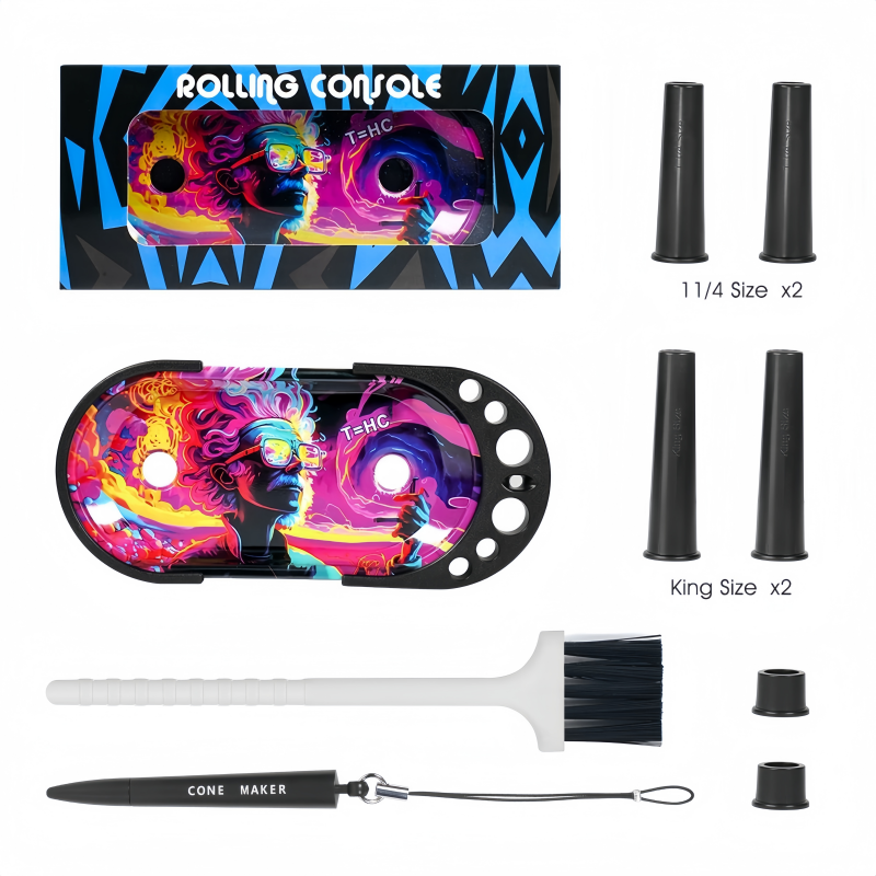 Multifunctional Rolling Tray Table Set Smoking Accessories Rolling Tray with Stand