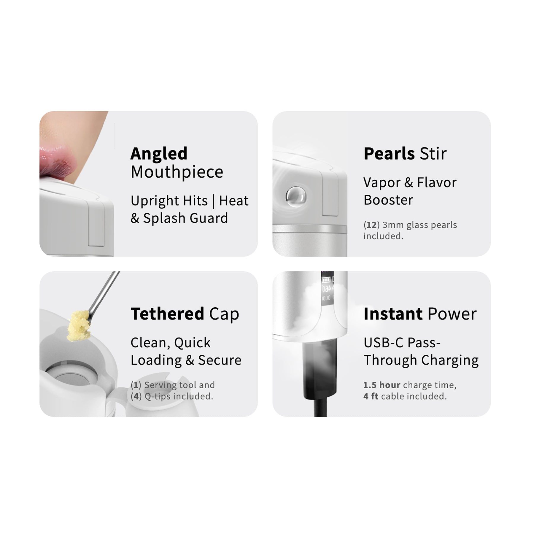 Yocan Black Pocket Vaporizer Features - Cloud 3 Chamber