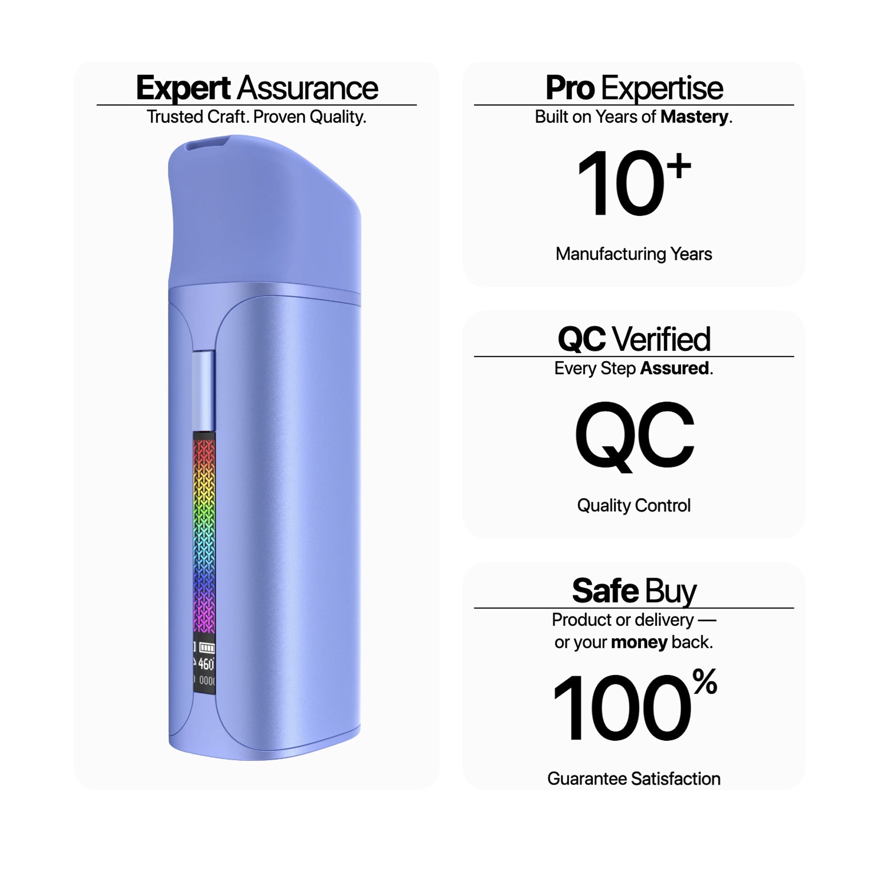 Yocan Black Pocket Vaporizer Features - Battery Life