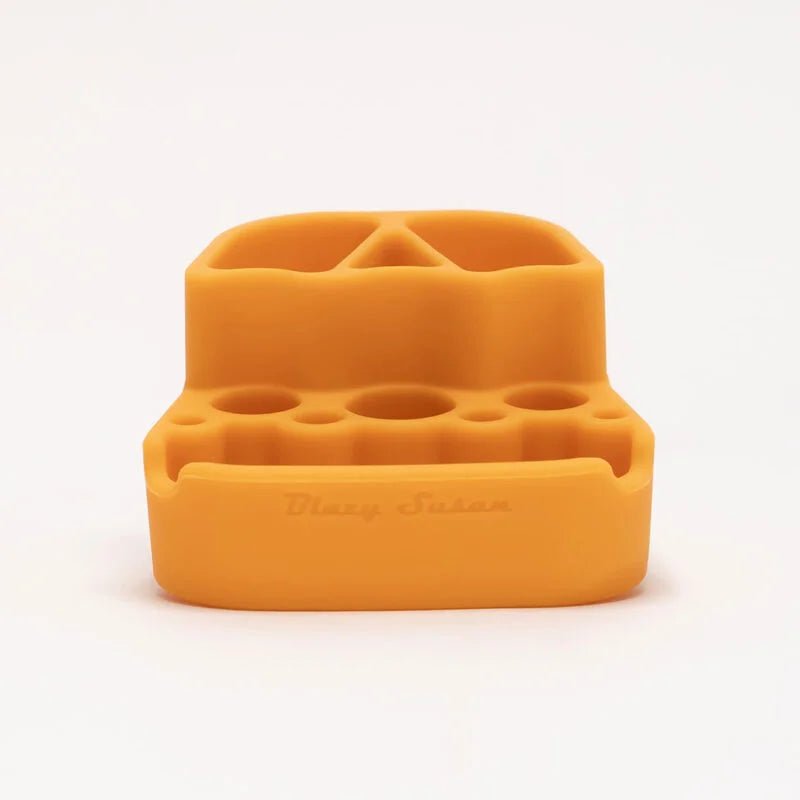 Blazy Susan Silcone Dab Station 3" - Orange - TPCSUPPLYCO