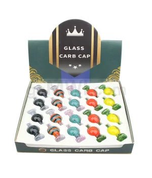 Bubble Carb Cap - Assorted Colors 20CT/BX - TPCSUPPLYCO