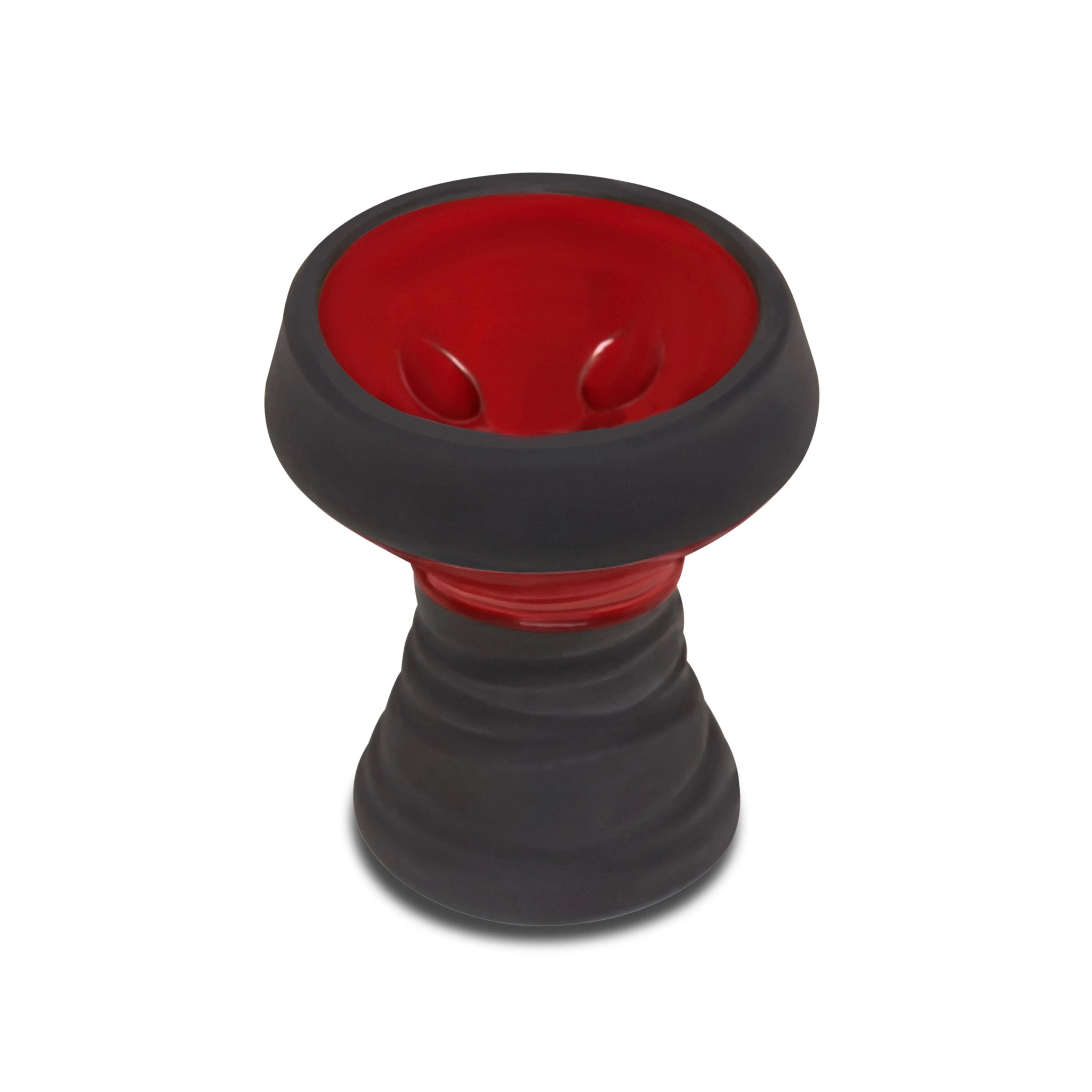 BYO BlackStone Hookah Bowl Black Stone Two Tone - Red - TPCSUPPLYCO