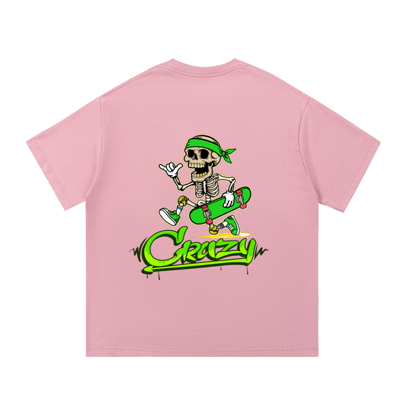 Green & White Essential Cotton T-Shirt