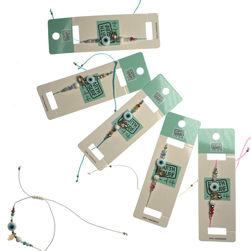 Delicate Evil Eye The World is Ours Bracelets Assorted Colors 1 Count - TPCSUPPLYCO