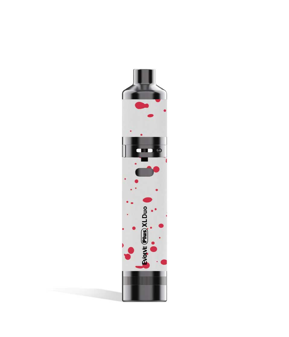 White-Red Spatter Wulf Mods Evolve Plus XL Duo Wax Pen