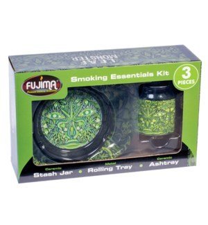 Fujima 3 - in - 1 Gift Set - Ashtray / Jar / Tray - TPCSUPPLYCO