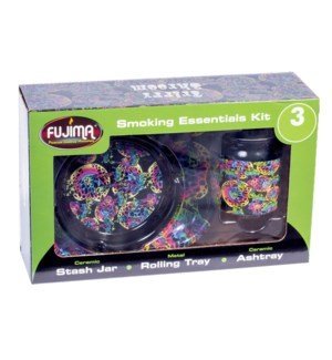 Fujima 3 - in - 1 Gift Set - Ashtray / Jar / Tray - TPCSUPPLYCO