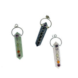 Chakra Point Pendant Assorted Minerals 1 Count Assorted