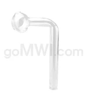 Glass Oil Burner 90 Degree 4"
