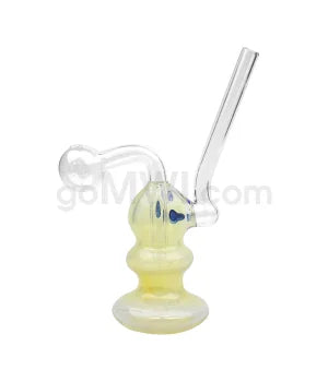 Glass Oil Burner 5" Fixed Waterpipe - Fumed