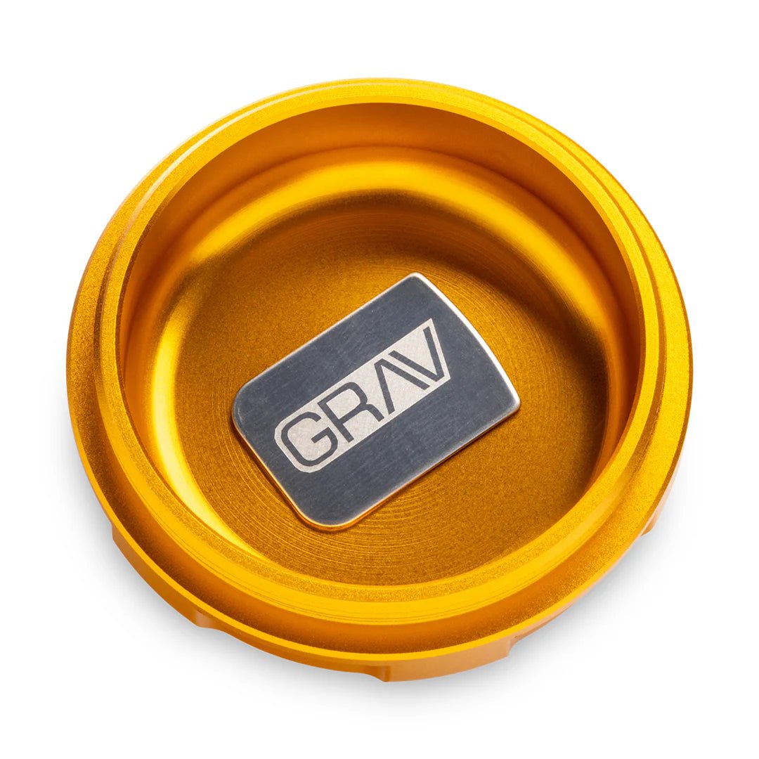 GRAV Grinder 3pc 1.25" CNC Aluminum - Golden Rod - TPCSUPPLYCO