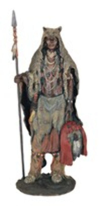 Native American Warrior Western Figurine, 14"H GS11356