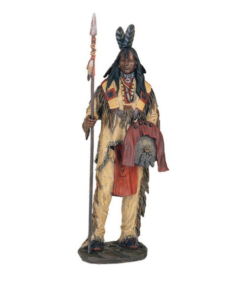 Native American Warrior Western Figurine, 14"H GS11360