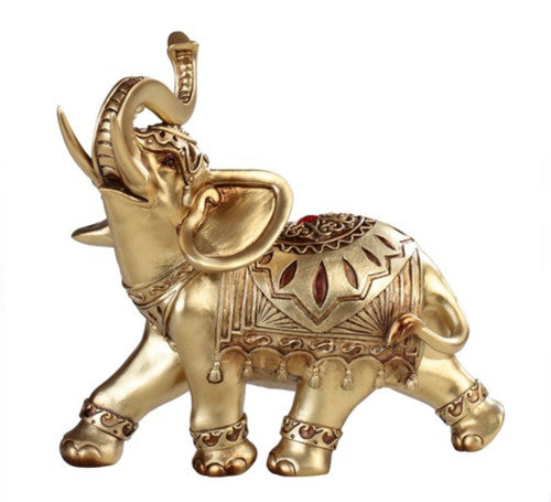 Thai Elephant Gold 8 1/4"W