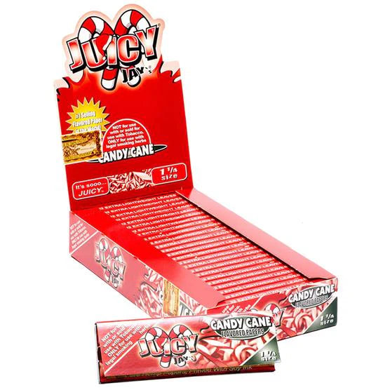 Juicy Jay's 1 1/4'' Rolling Paper -Candy Cane 32/pk 24ct/bx