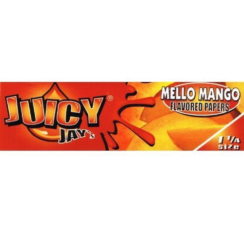 Juicy Jay's 1 1/4'' Rolling Paper - Mellow Mango 32/pk 24ct/bx - TPCSUPPLYCO