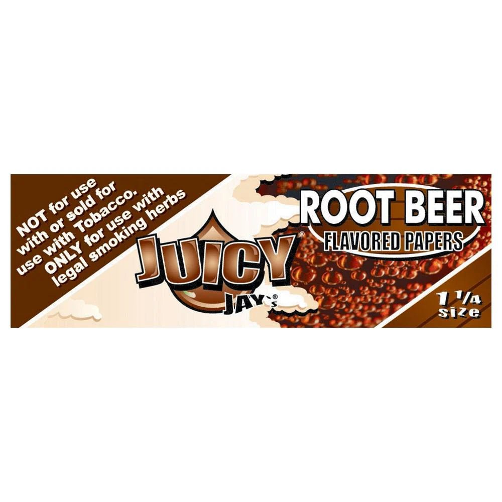 Juicy Jay's 1 1/4" Rolling Paper - Root Beer 32/pk 24ct/bx - TPCSUPPLYCO