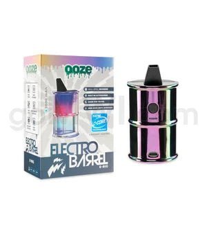 Ooze Electro Barrel Vape 6.75" Glass Dab Rig - Blue - TPCSUPPLYCO