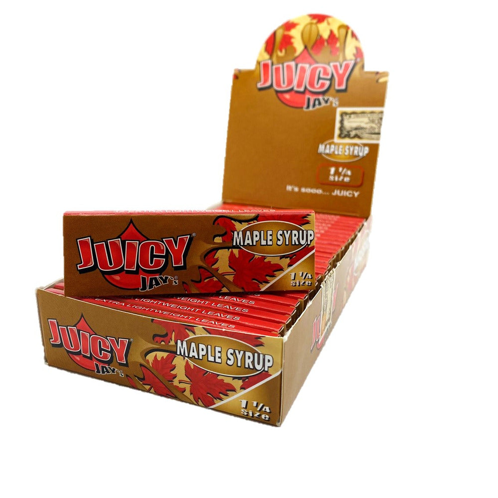 Juicy Jay's 1 1/4'' Rolling Paper -Maple 32/pk 24ct/bx