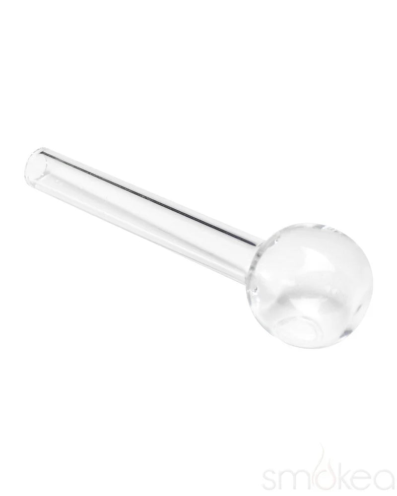 Glass Oil Burner 4" Heavy Wall- Clear