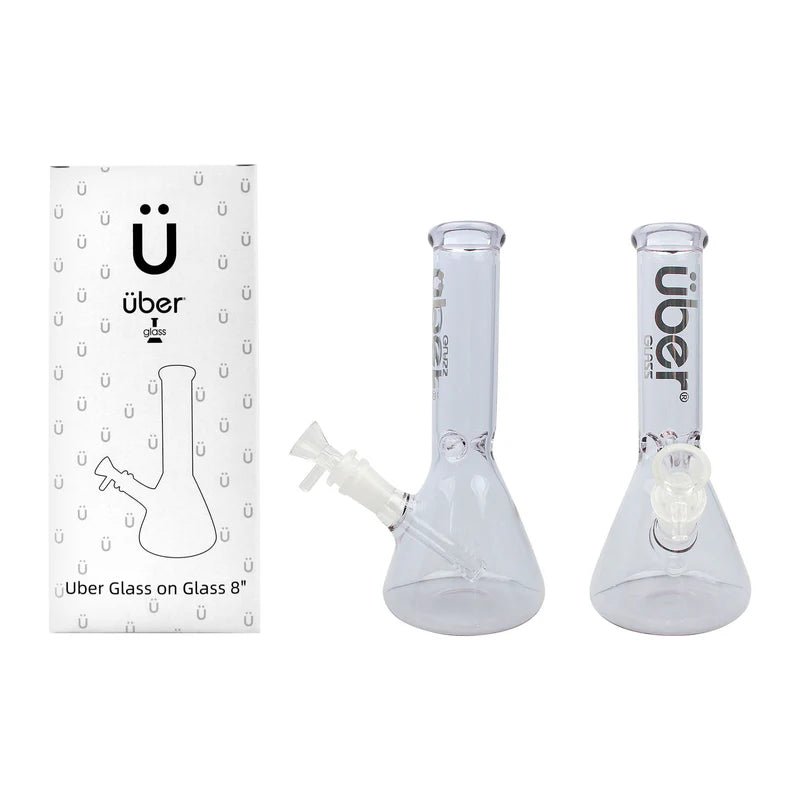 Uber GOG 8" (38x4mm) Waterpipe - Purple - TPCSUPPLYCO