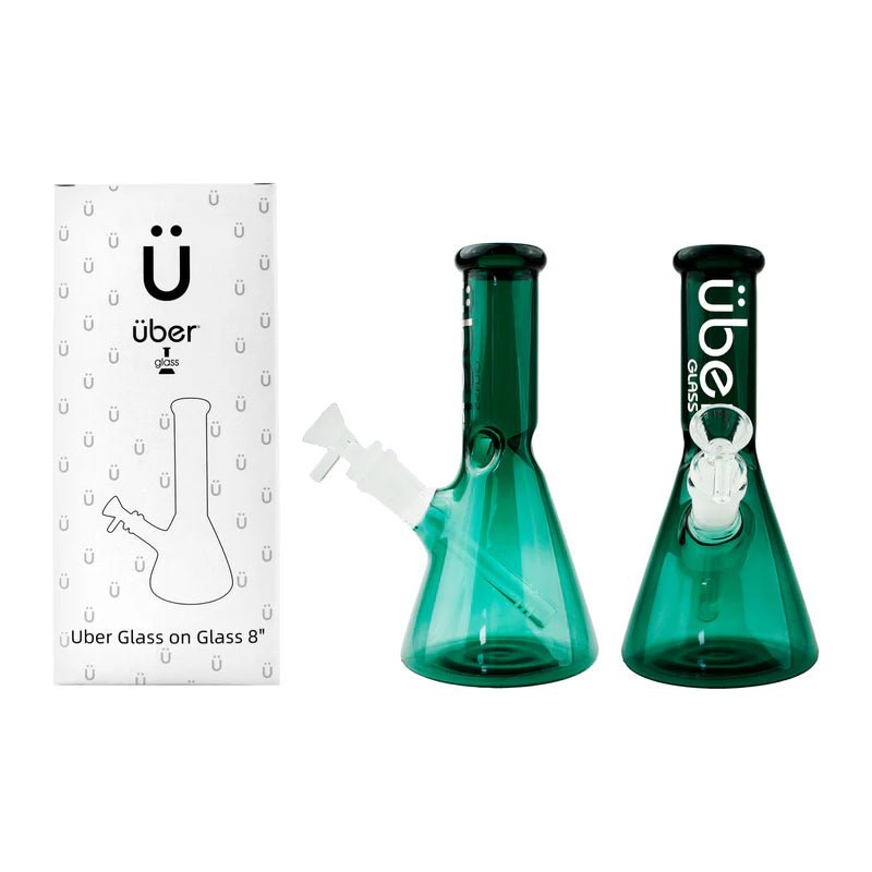 Uber GOG 8" (38x4mm) Waterpipe - Turquoise - TPCSUPPLYCO