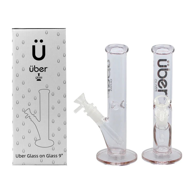 Uber GOG 9" 5mm Straight Ice Pinch - Clear - TPCSUPPLYCO
