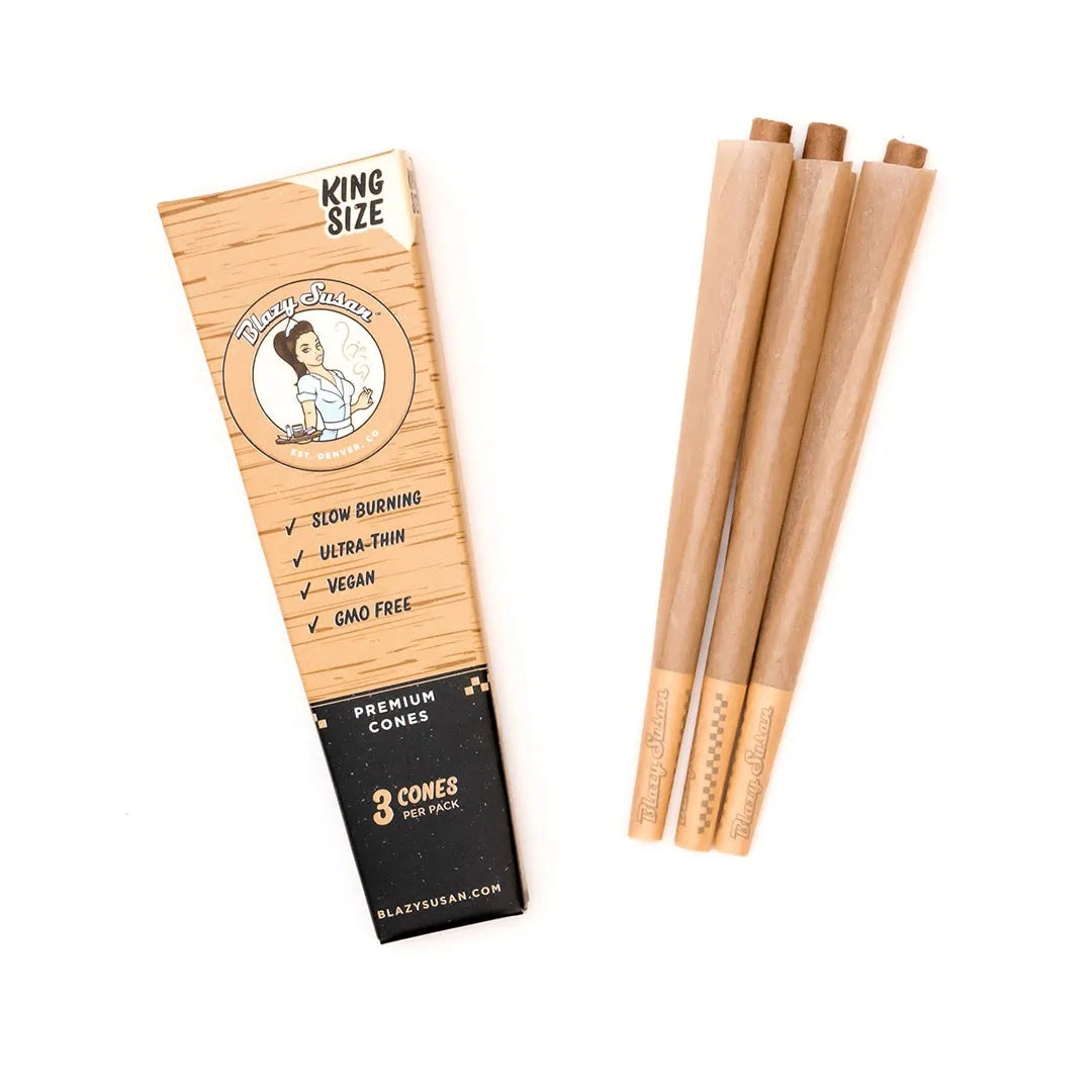 Blazy Susan King Size Pre-Rolled Cones 3PK 21CT/BX