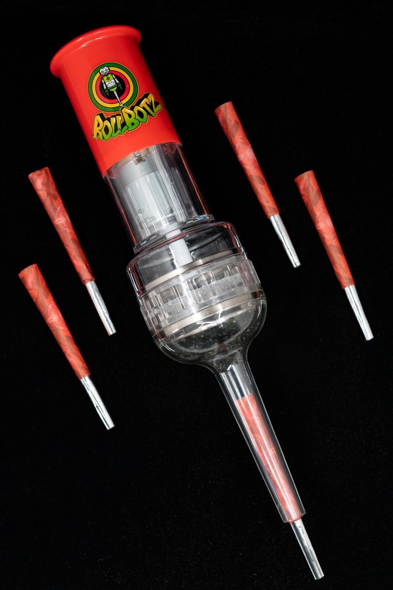 Wakit Grinder RollBotz RoboKone Electric Cone Filler - Red - TPCSUPPLYCO