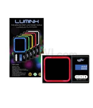 WeighMax Lux - 100 100g x 0.01g Pocket LED Scales - Red - TPCSUPPLYCO