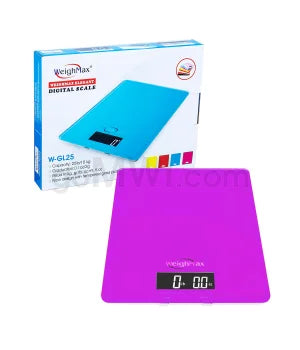 WeighMax GL-25 11kg x 25 lbs Kitchen Scales- Purple