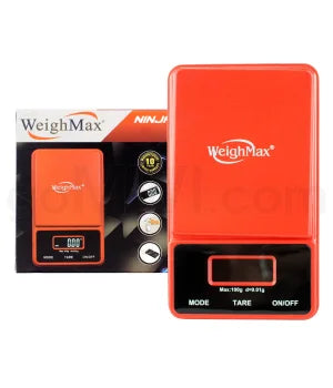 WeighMax NJ-100 100g x 0.01g Pocket Scales -Red