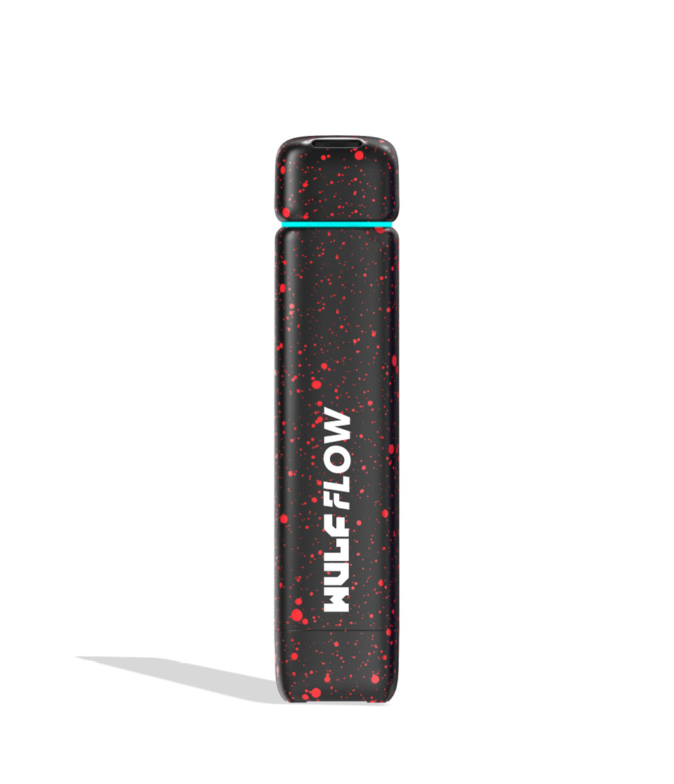 Black-Red Spatter Wulf Mods Flow Auto Flow 510 Voltage Battery Front