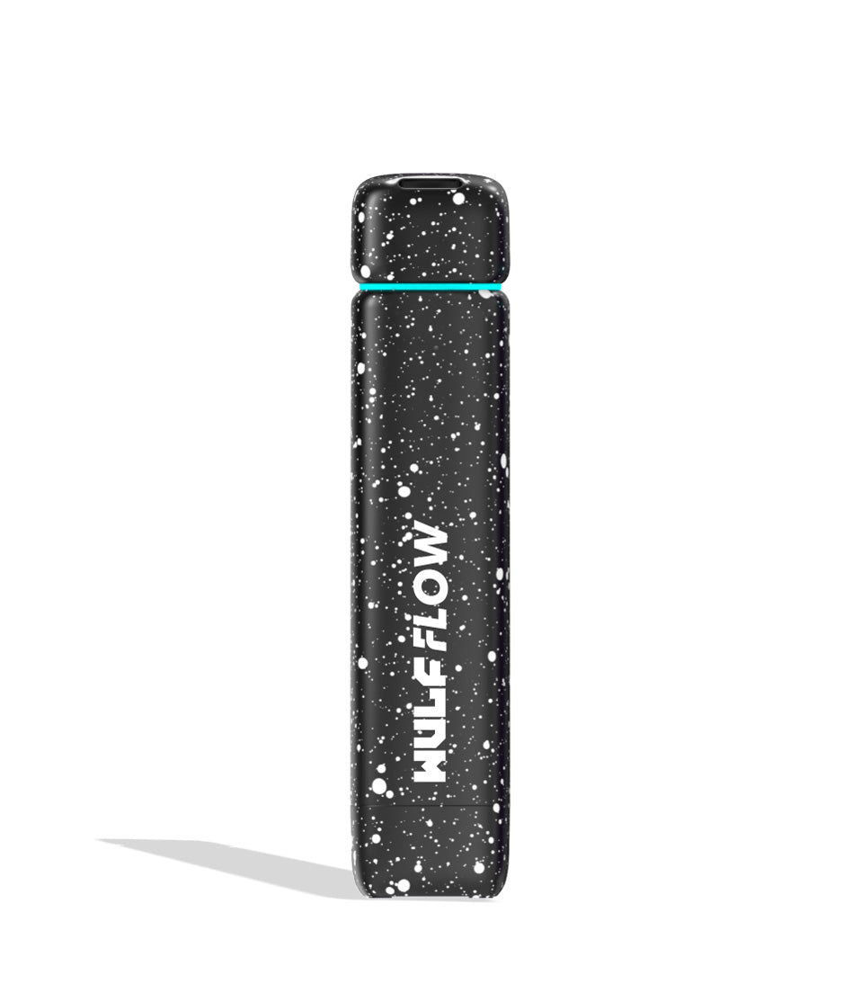 Black-White Spatter Wulf Mods Flow Auto Flow 510 Voltage Battery Front
