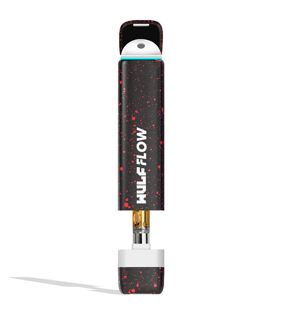 Black-Red Spatter Wulf Mods Flow Battery with Cart Showing