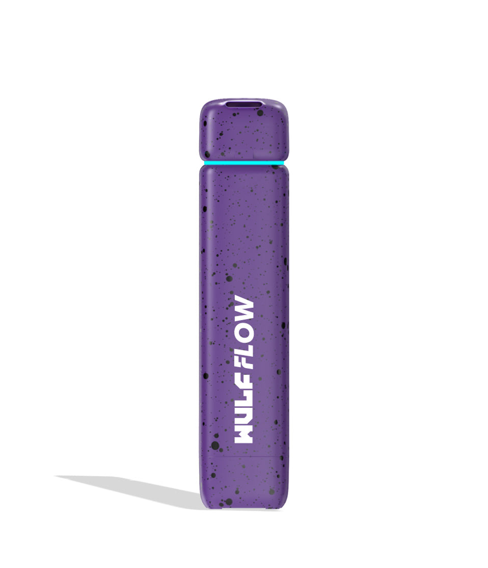Purple-Black Spatter Wulf Mods Flow Auto Flow 510 Voltage Battery Front