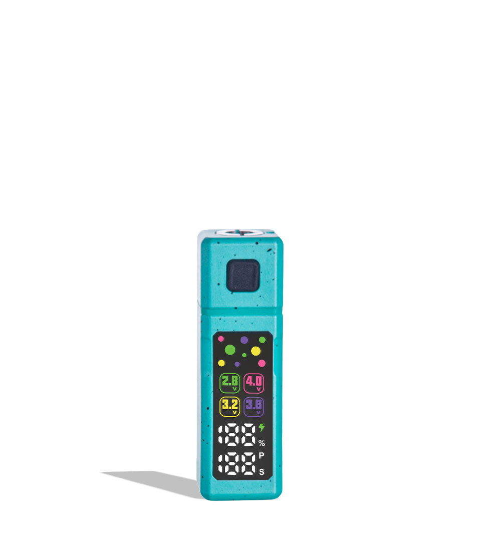 Teal-Black Spatter Wulf Mods Grid 510 Variable Voltage Battery