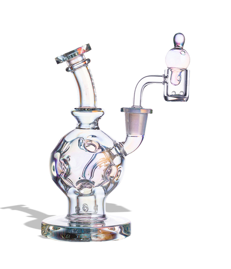 Full Color Wulf Mods Atom 14mm Dab Rig with Quartz Banger Front View